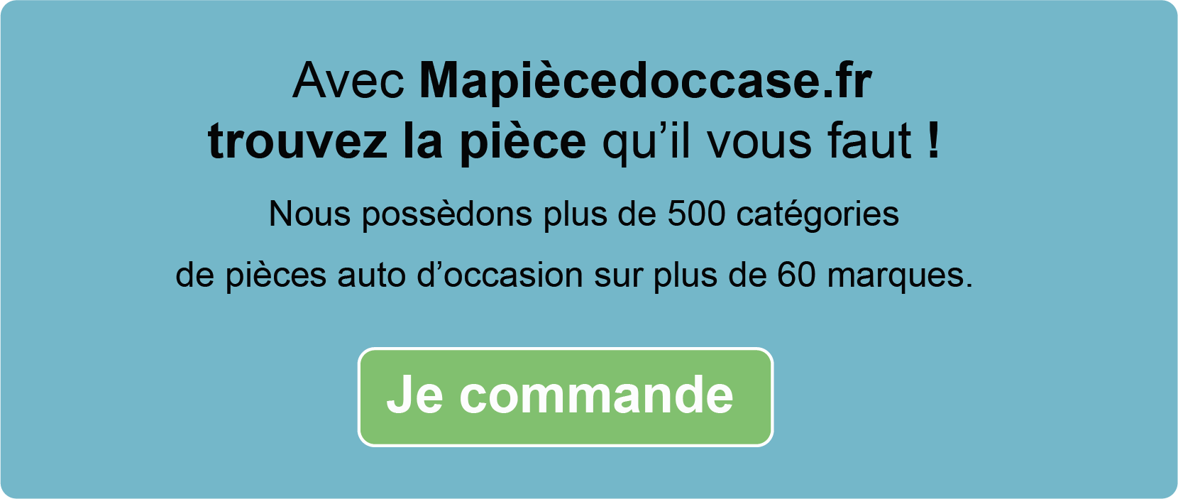 Commandez des pièces auto d'occasion sur Mapiècedoccase.fr